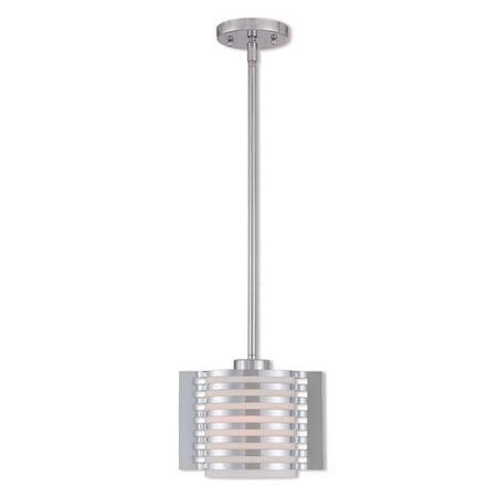 Livex Lighting Hilliard 1 Light Polished Chrome Mini Pendant 41031-05