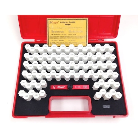 Hhip 100 Piece .101-.200" Minus Class ZZ Pin Gage Set With Handle 4103-3003