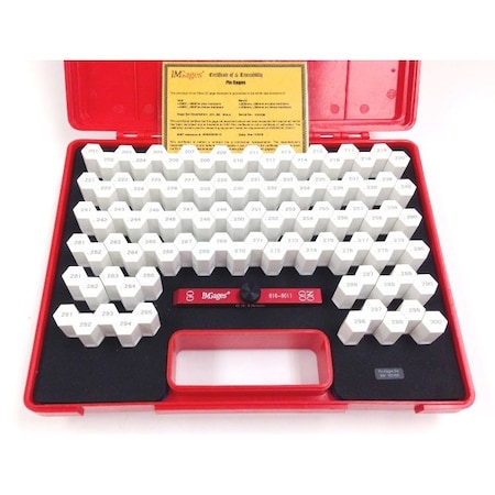 Hhip 100 Piece .201-.300" Minus Class ZZ Pin Gage Set With Handle 4103-3005