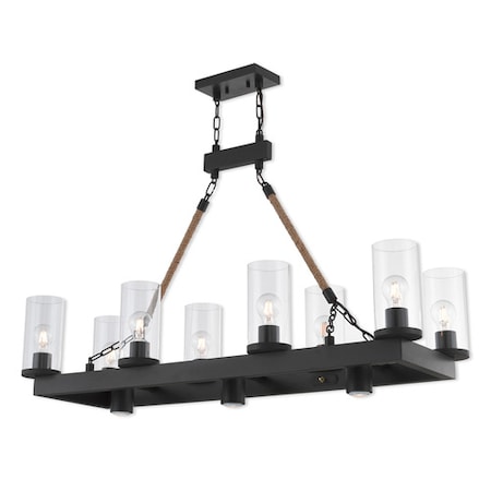 Livex Lighting Metuchen 11 Light Bronze Linear Chandeli 41068-07