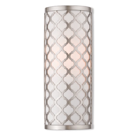 Livex Lighting Arabesque 1 Light Brushed Nickel ADA Wall Sconce 41100-91