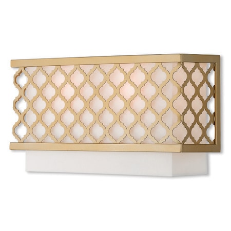 Livex Lighting Arabesque 2 Light Soft Gold ADA Wall Sco 41102-33