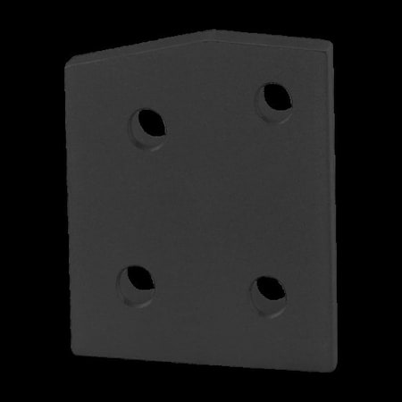 80/20 Blk 10S 4 Hole 15 Deg Angle Joining Plt 4110-BLACK