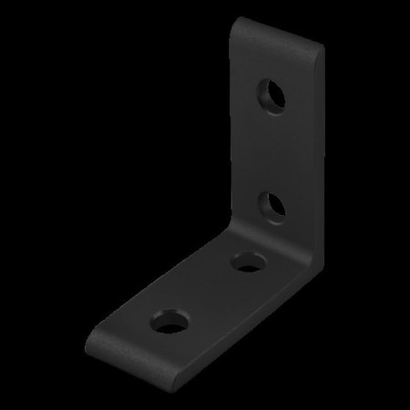 80/20 InsideCornerBracket, Alum, Blk, 2in, 2in 4115-BLACK