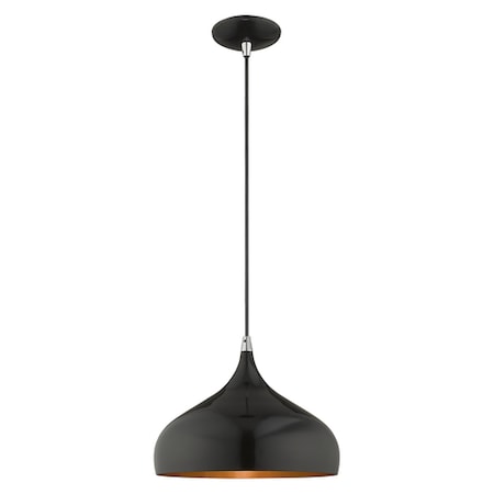 Livex Lighting Metal Shade Mini Pendants 1 Light Shiny 41172-68