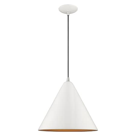 Livex Lighting Metal Shade Mini Pendants 1 Light Shiny 41176-69