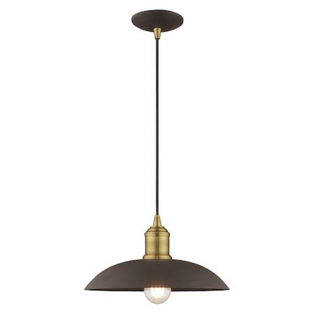 Livex Lighting Metal Shade Mini Pendants 1 Light Bronze 41193-07