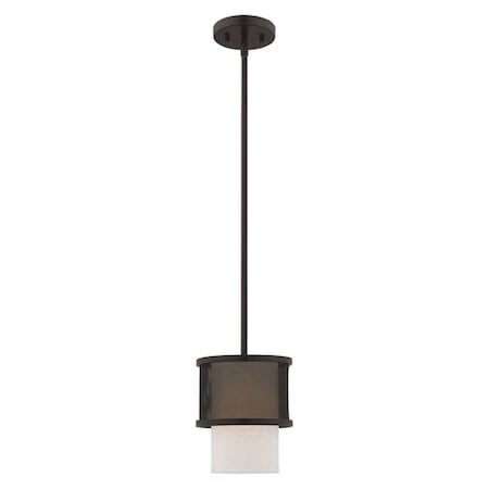 Livex Lighting Braddock 1 Light Bronze Mini Pendant 41201-07