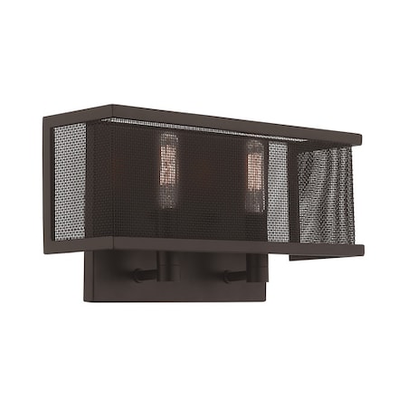 Livex Lighting Braddock 2 Light Bronze ADA Wall Sconce 41208-07