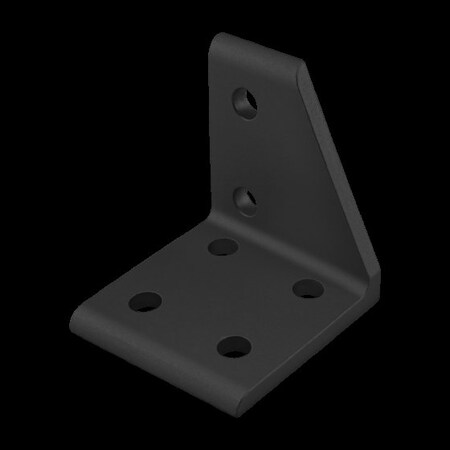 80/20 InsideCornerBracket, Alum, Blk, 2in, 2in 4122-BLACK