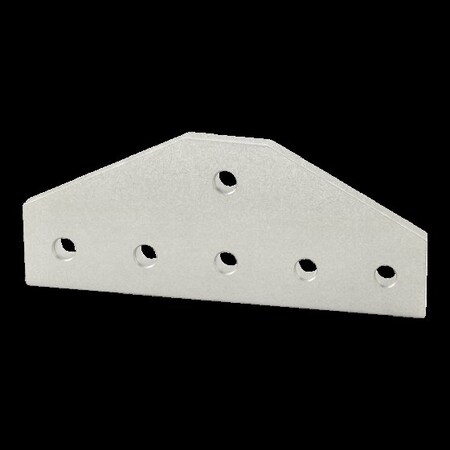 80/20 TeeJoiningPlate, Alum, Silver, 2in, 13/64in 4123