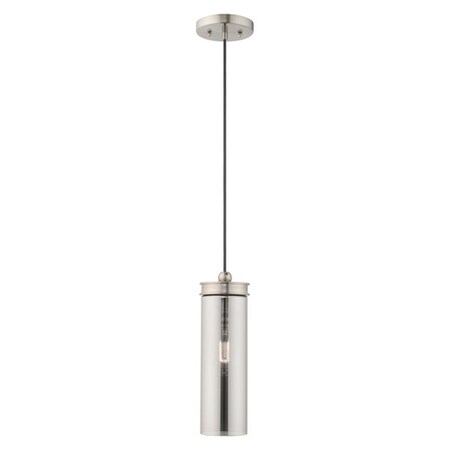 Livex Lighting Art Glass Mini Pendants 1 Light Brushed 41241-91