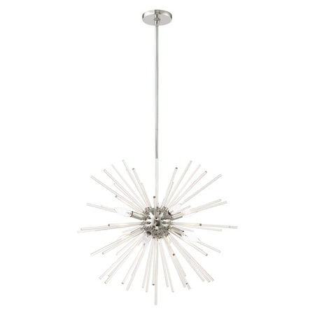 Livex Lighting Utopia 8 Light Polished Chrome Pendant Chandelier 41256-05