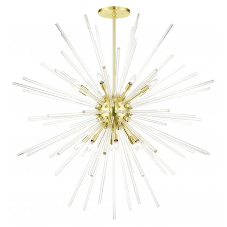 Livex Lighting Satin BrassFoyer Pendant Chandelier, 16 L 41260-12