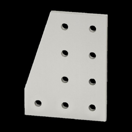 80/20 JoiningPlate, Aluminum, Silver, 4in, 13/64in 4126