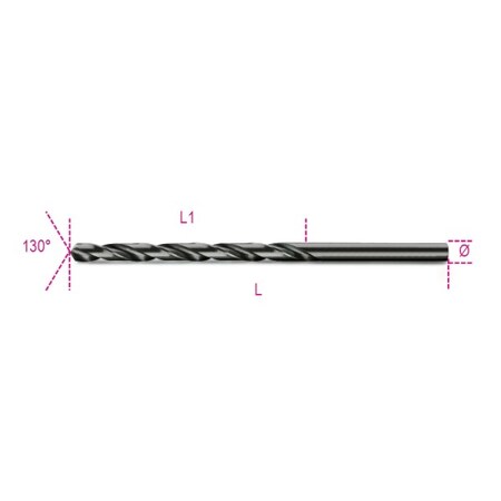 Beta 3.50mm HSS TiN 118 Deg. Jobber Length Drill Bit 004120238