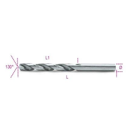 Beta 3.75mm HSS TiN 118 Deg. Jobber Length Drill Bit 004120073