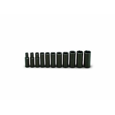 Wright Tool Set 1/2" Drive, 11 Piece Set - 6 Point 412