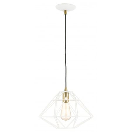 Livex Lighting White Pendant, 1 Light 41323-03