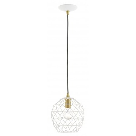 Livex Lighting White Pendant, 1 Light 41326-03