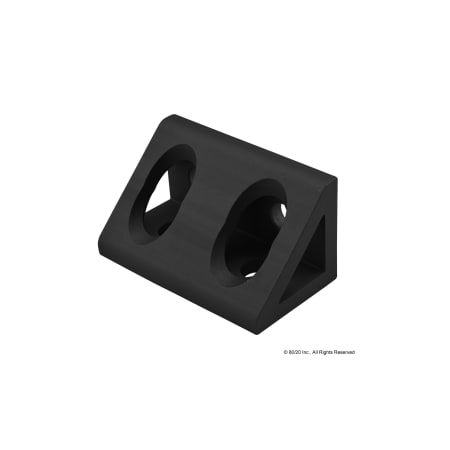 80/20 InsideCornerBracket, Alum, Blk, 1in, 1in 4134-BLACK
