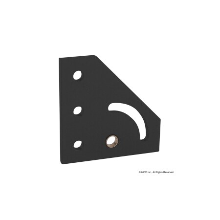 80/20 Black 10 S Pivot Bracket Right Hand 4137-BLACK