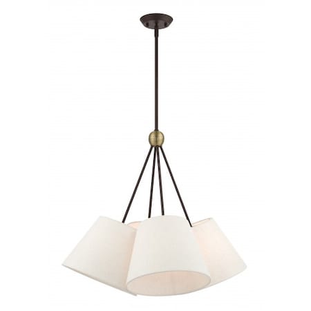 Livex Lighting Bronze with Antique Brass Accents Chande 41384-07