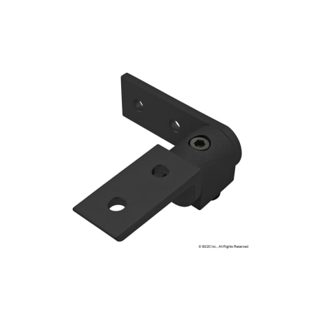 80/20 Black 10 S 90 Degree Combo Arm Pivot 4158-BLACK