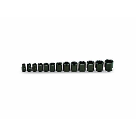 Wright Tool 1/2" Drive Standard Impact Socket Set, SAE, 13 pcs 415