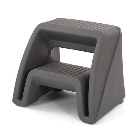 Simplay3 Handy Home Step Stool, 15.5 In Overall Height, Resin, Gray 416060-03
