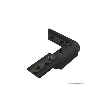 80/20 Black 10 S 2" Living Hinge W/Crnr Brkt 4163-BLACK