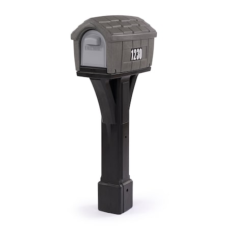 Simplay3 Classic Home Mailbox, Gray Stone/Black 416700-02