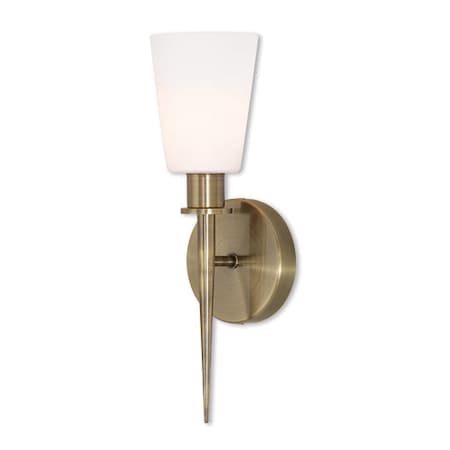 Livex Lighting Witten 1 Light Antique Brass ADA Wall Sconce 41691-01