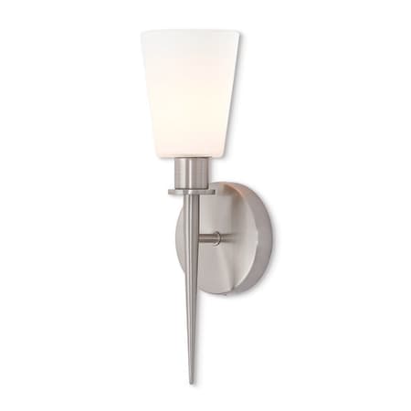 Livex Lighting Witten 1 Light Brushed Nickel ADA Wall S 41691-91