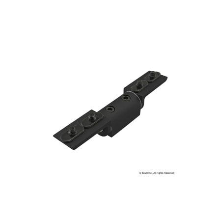 80/20 Univ Living Hinge W/Crnr Brkt, 2" 10S 4171-BLACK