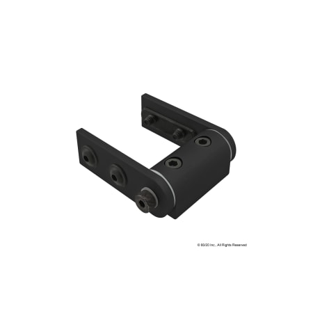 80/20 Black 10 S 2" Living Hinge 4178-BLACK
