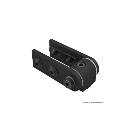 80/20 Black 10 S 0 Degree Living Hinge 4180-BLACK