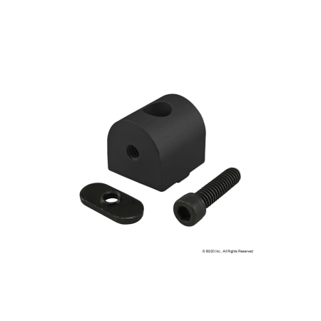 80/20 Black 10 S 0 Degree Living Nub 4181-BLACK