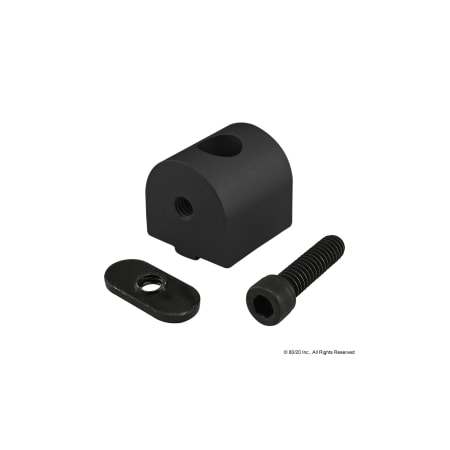 80/20 Black 90 Degree Living Nub For 1010 4184-BLACK