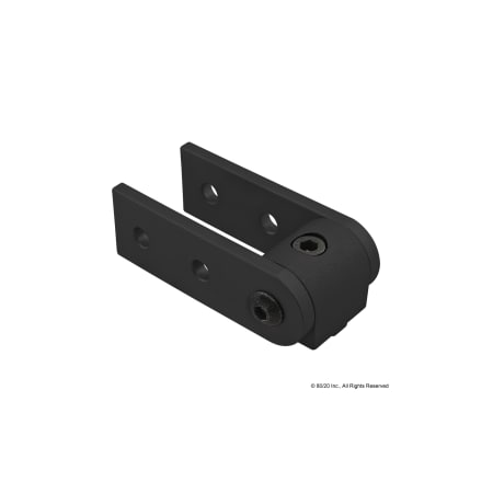 80/20 Black 10 S 0 Degree 3" Arm Pivot 4197-BLACK