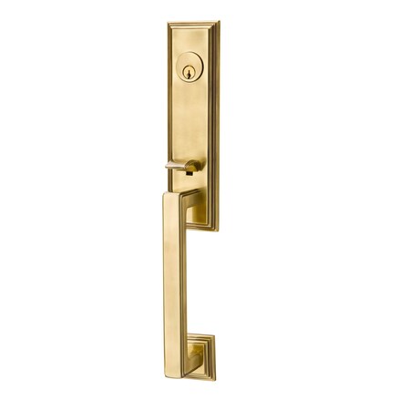 Emtek French Antique Brass Handleset, 4201EUS7 4201EUS7