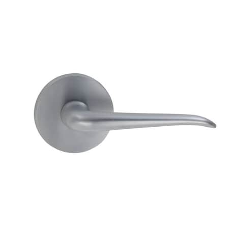 Omnia Left Hand 42 Knob with 2-5/8" Rose Single Dummy Satin Chrome 42/01.SD3