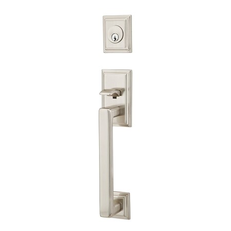 Emtek Satin Nickel Handleset, 4203HLOUS15LH 4203HLOUS15LH