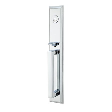 Emtek Bright Chrome Handleset, 4212HLOUS26LH 4212HLOUS26LH