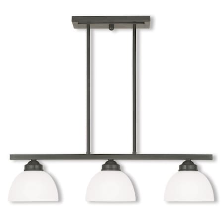 Livex Lighting Somerset 3 Light English Bronze Linear Chandelier 4226-92