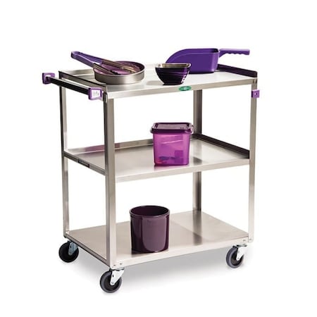 Lakeside Allergen Awareness Stainless 3 Shelf Cart; 500 Lb Capacity, 18"x27" 422A