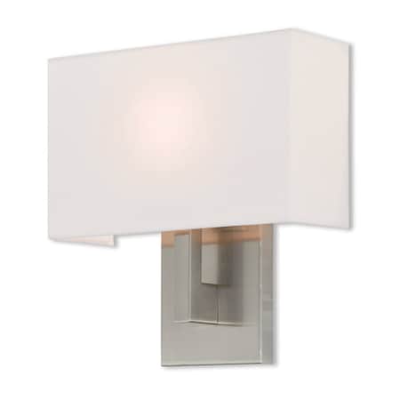 Livex Lighting Hayworth 1 Light Brushed Nickel ADA Wall Sconce 42412-91