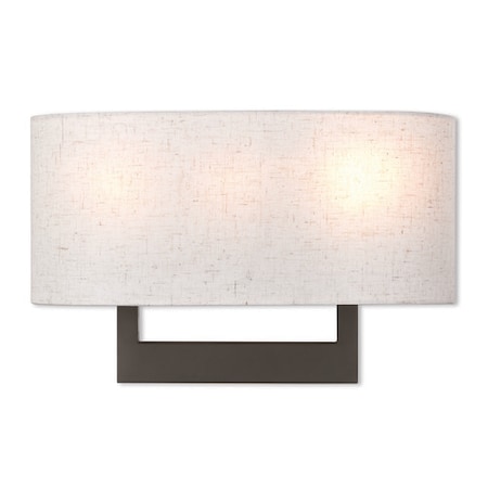 Livex Lighting Hayworth 3 Light Bronze ADA Wall Sconce 42422-07