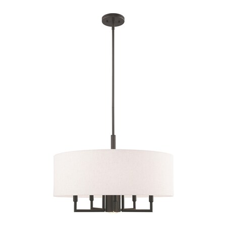 Livex Lighting Meridian 6 Light English Bronze Pendant 42605-92