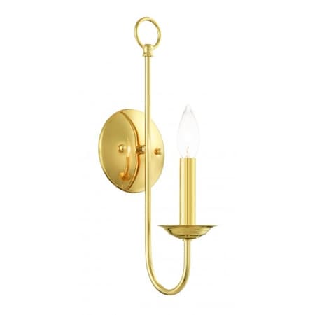 Livex Lighting Polished Brass Sconce, 1 Light 42681-02